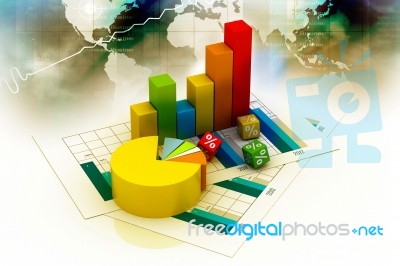 Business Graph Stock Image