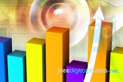 Business Graph Stock Image