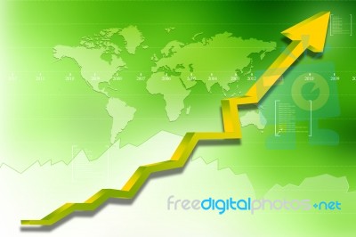 Business Graph Stock Image