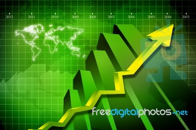 Business Graph Stock Image