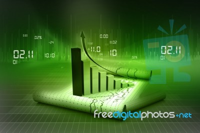 Business Graph Stock Image