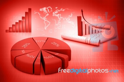 Business Graph Stock Image