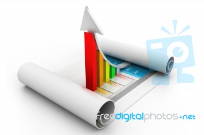 Business Graph Stock Image