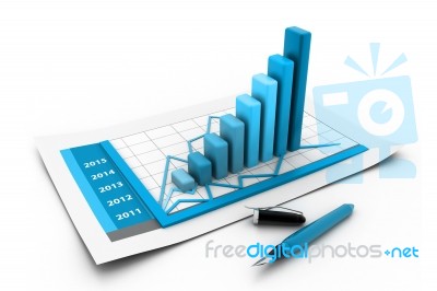 Business Graph Stock Image