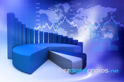 Business Graph Stock Image