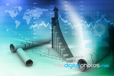 Business Graph Stock Image