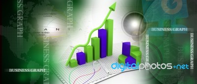 Business Graph Stock Image