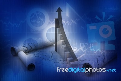 Business Graph Stock Image