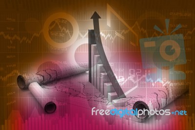 Business Graph Stock Image