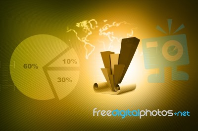 Business Graph Stock Image