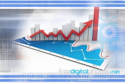 Business Graph Stock Image