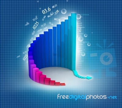 Business Graph Stock Image