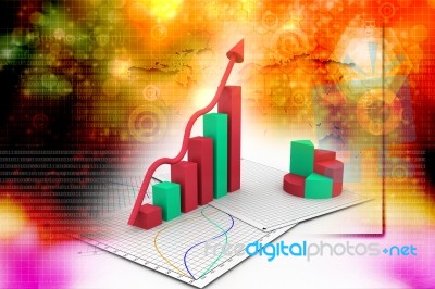 Business Graph Stock Image