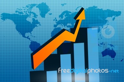 Business Graph Stock Image