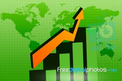 Business Graph Stock Image