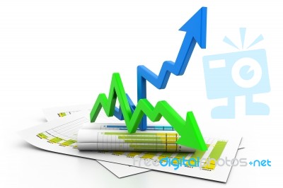 Business Graph Stock Image