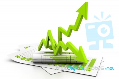 Business Graph Stock Image