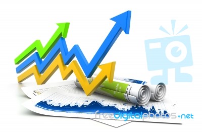 Business Graph Stock Image