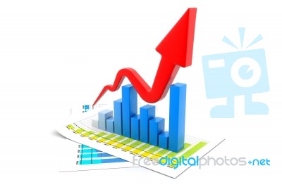 Business Graph Stock Image