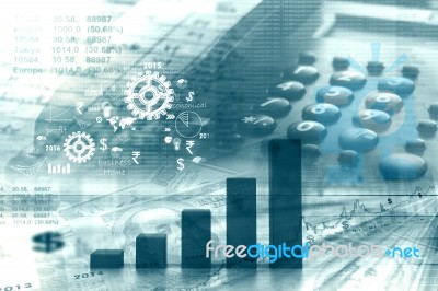 Business Graph Stock Image