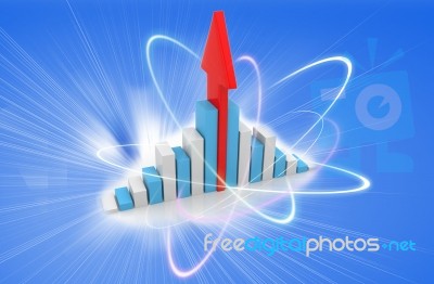 Business Graph Stock Image