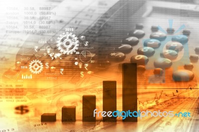 Business Graph Stock Image