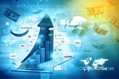 Business Graph Stock Image