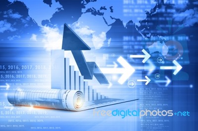 Business Graph Stock Image