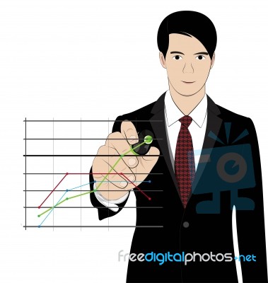 Business Graph Stock Image