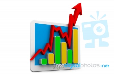 Business Graph Stock Image