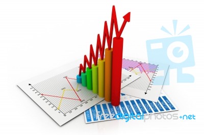 Business Graph Stock Image