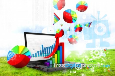 Business Graph Stock Image