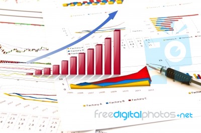 Business Graph Stock Photo