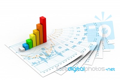 Business Graph Stock Image