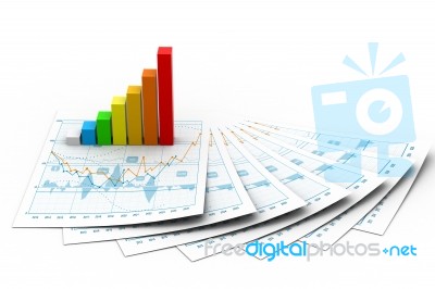 Business Graph Stock Image