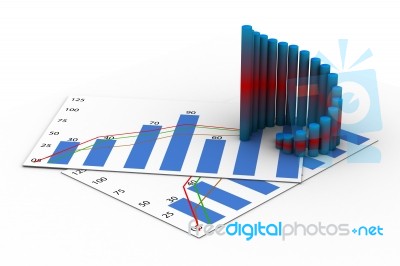 Business Graph Stock Image