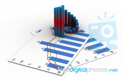 Business Graph Stock Image