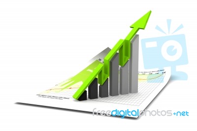 Business Graph And Chart Stock Image