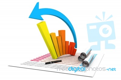 Business Graph And Chart Stock Image