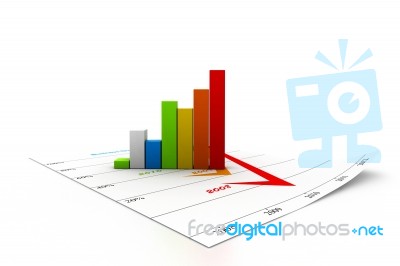 Business Graph In Chart Stock Image