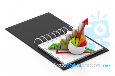 Business Graph In Chart Stock Image