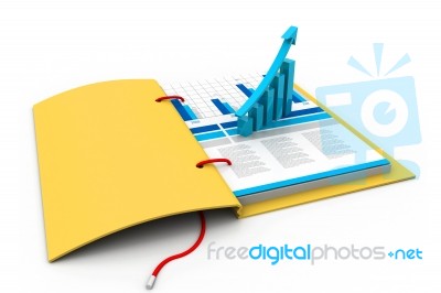 Business Graph In Chart Stock Image