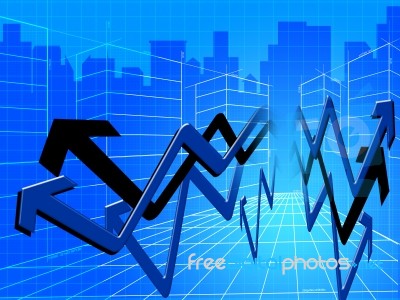 Business Graph Means Infochart Diagram And Statistic Stock Image