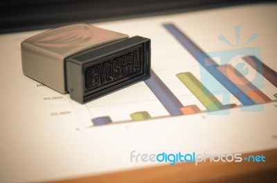 Business Graph Vintage Stock Photo