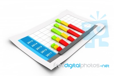 Business Graph With Growth Chart Stock Image