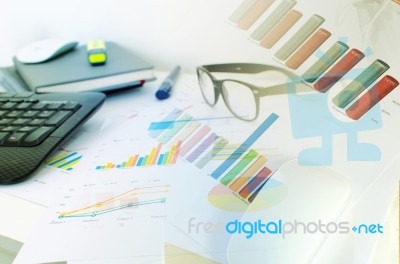 Business Graphs Concept Stock Photo