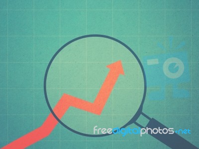 Business Growing Chart Stock Image