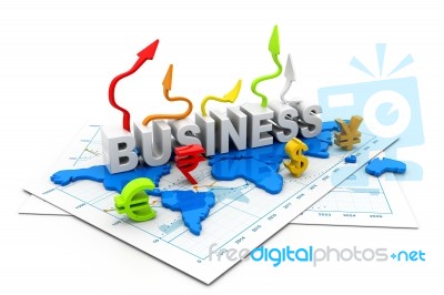 Business Growth Chart Stock Image