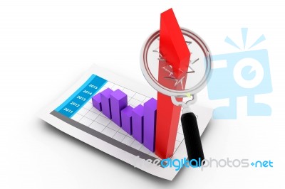 Business Growth Graph Stock Image