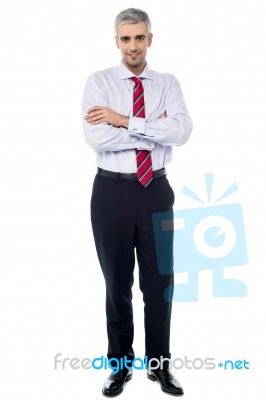 Business Head Isolated Over White Stock Photo